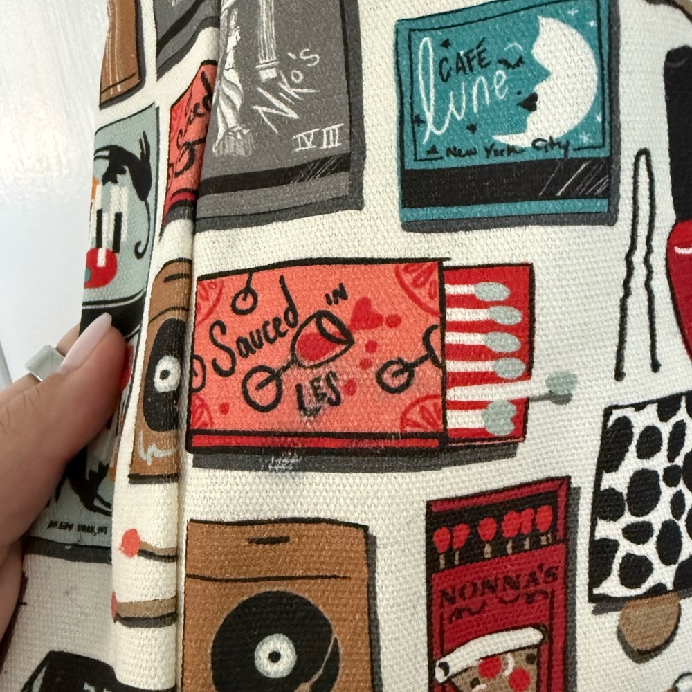 Kate spade matchbook multi color print tote bag purse - Picture 5 of 6